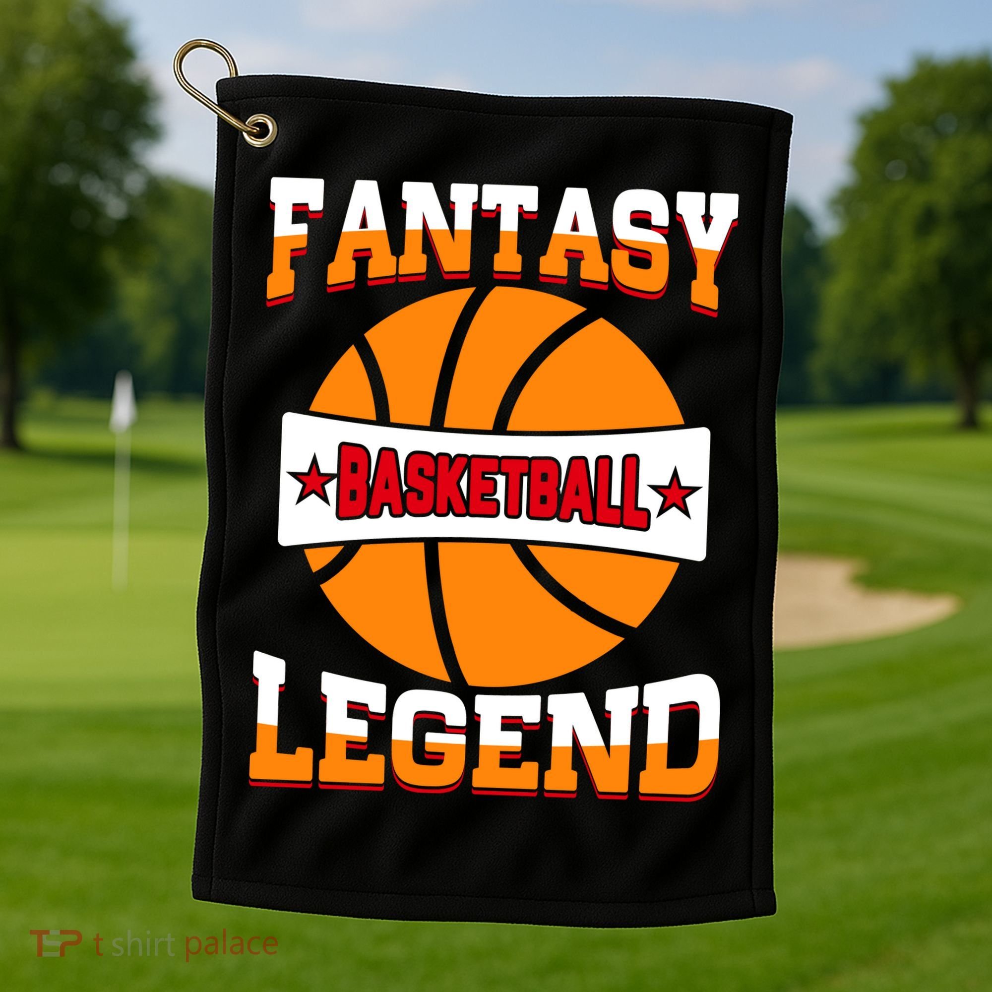 Funny Fantasy Basketball Legend For Bball Fan Golf Towel