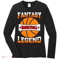 Funny Fantasy Basketball Legend For Bball Fan Women's Long Sleeve Shirt thumb 0