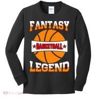 Funny Fantasy Basketball Legend For Bball Fan Kids Long Sleeve Shirt thumb 0