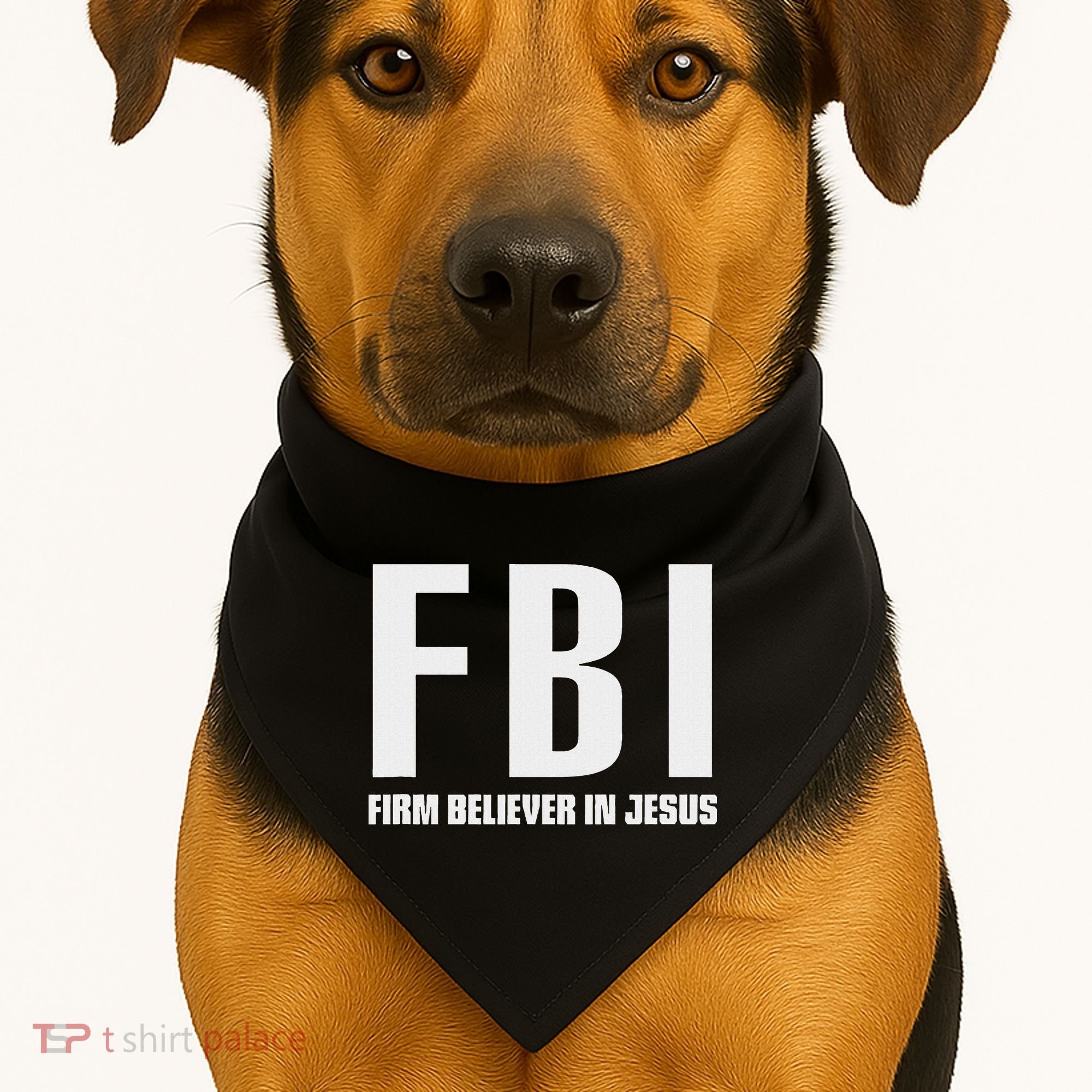 Fbi Firm Believer In Jesus USA-Made Doggie Bandana