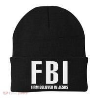 Fbi Firm Believer In Jesus Beanie thumb 0