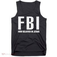 Fbi Firm Believer In Jesus Tank Top thumb 0