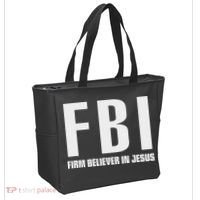Fbi Firm Believer In Jesus Tote Bag thumb 2