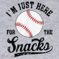 Funny Fantasy Baseball League I’m Just Here For The Snacks Women's Sweatshirt thumb 2