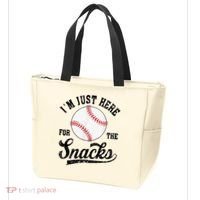 Funny Fantasy Baseball League I’m Just Here For The Snacks Tote Bag thumb 3