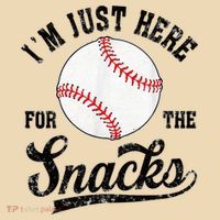 Funny Fantasy Baseball League I’m Just Here For The Snacks Tote Bag thumb 4