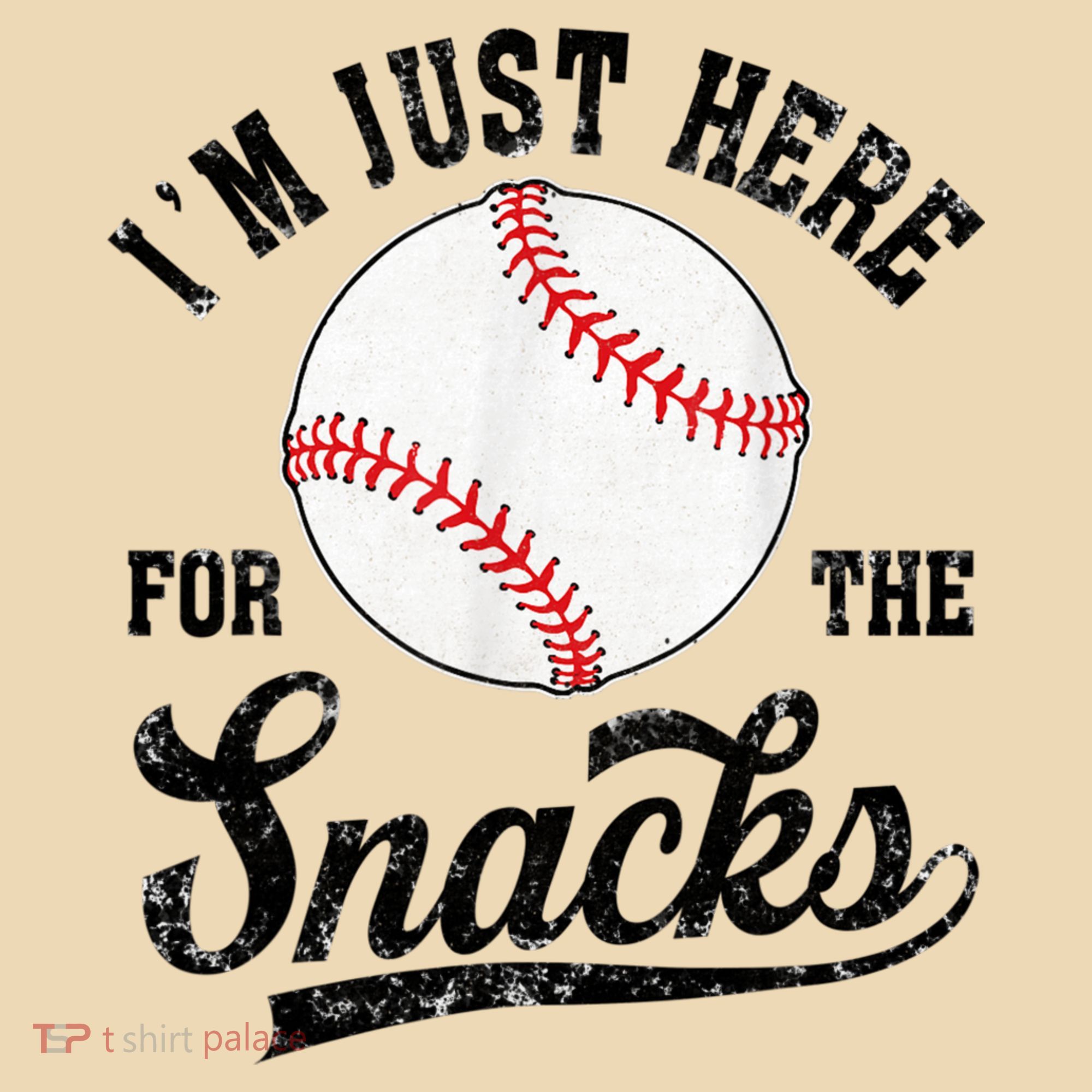 Funny Fantasy Baseball League I’m Just Here For The Snacks Tote Bag