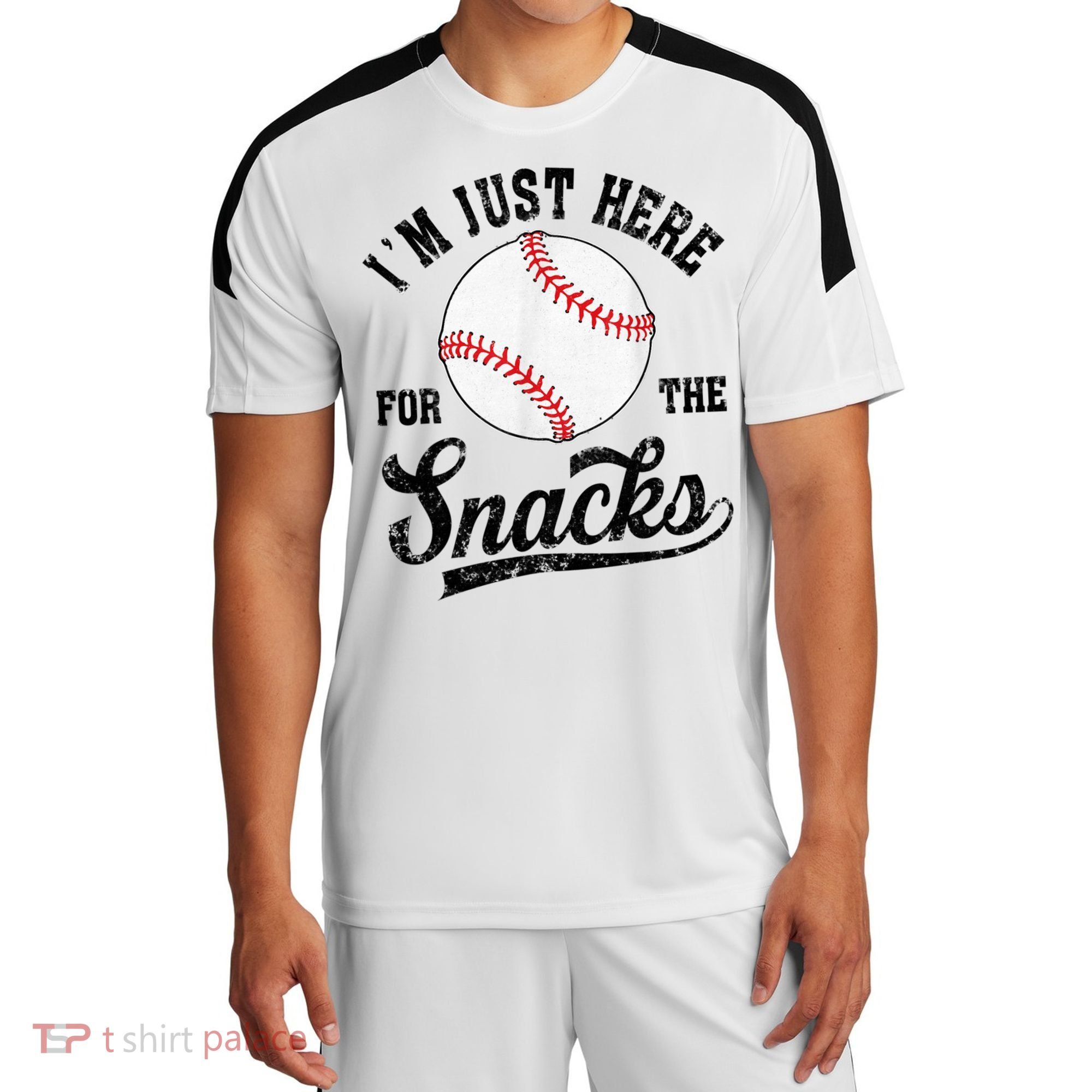Funny Fantasy Baseball League I’m Just Here For The Snacks Sport-Tek Competitor United Soccer Jersey