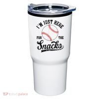 Funny Fantasy Baseball League I’m Just Here For The Snacks Tumbler thumb 0