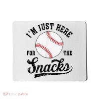 Funny Fantasy Baseball League I’m Just Here For The Snacks Mousepad thumb 0