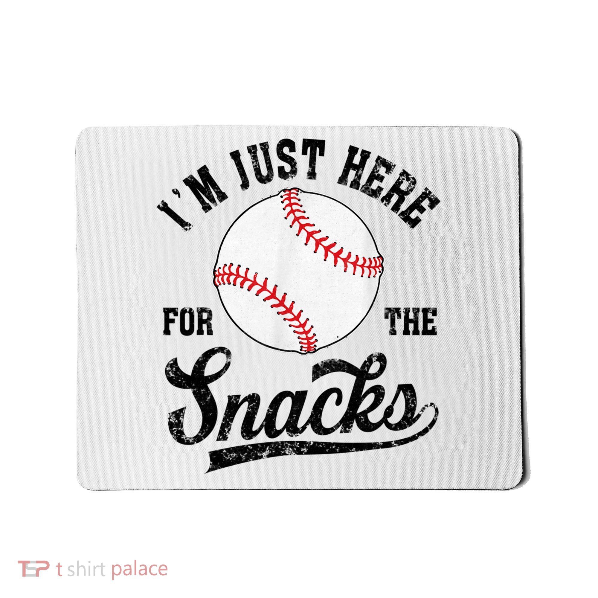 Funny Fantasy Baseball League I’m Just Here For The Snacks Mousepad