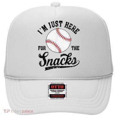 Funny Fantasy Baseball League I’m Just Here For The Snacks Hat