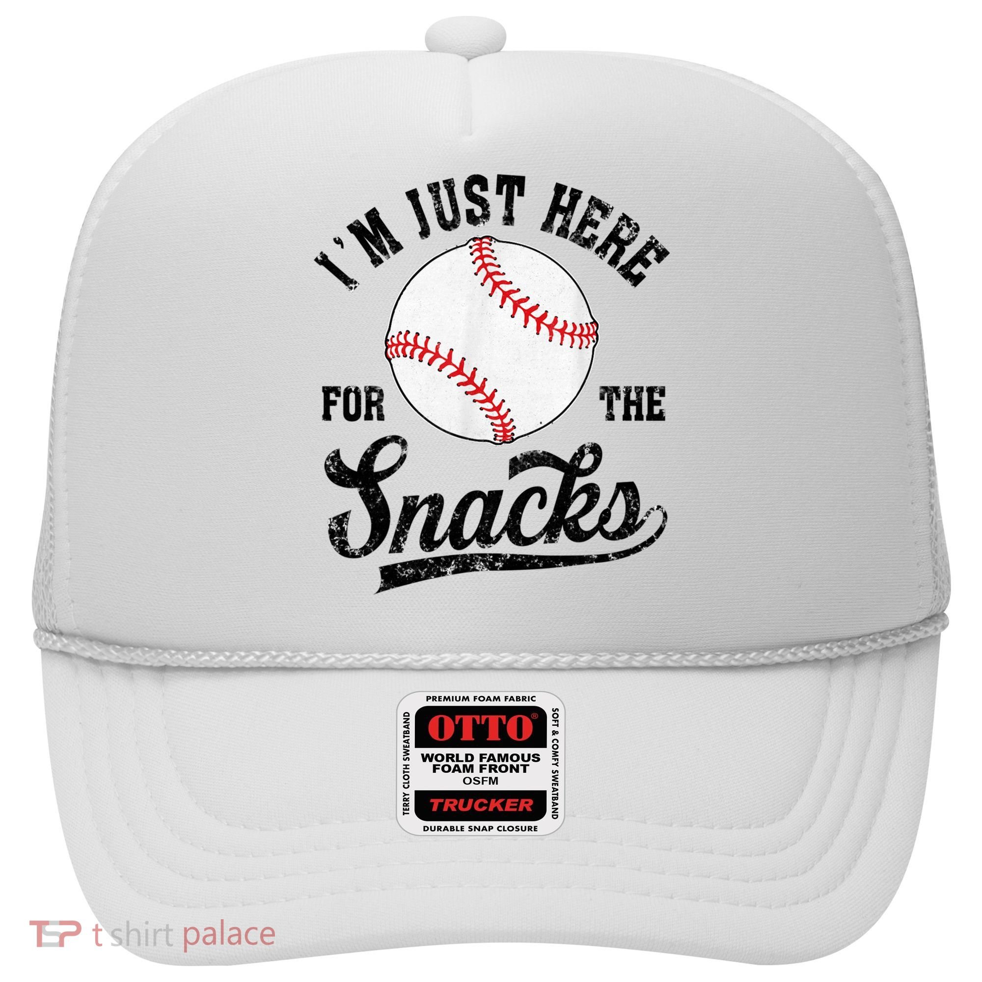 Funny Fantasy Baseball League I’m Just Here For The Snacks Hat