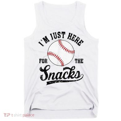 Funny Fantasy Baseball League I’m Just Here For The Snacks Tank Top