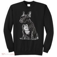 Funny French Bulldog Frenchie Black And White Sweatshirt thumb 0