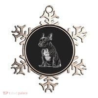 Funny French Bulldog Frenchie Black And White Ornament thumb 0