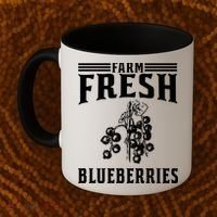 Farm Fresh Blueberries Gift Blueberry Farmer Gift Coffee Mug thumb 2