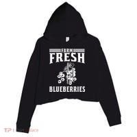 Farm Fresh Blueberries Gift Blueberry Farmer Gift Crop Fleece Hoodie thumb 0