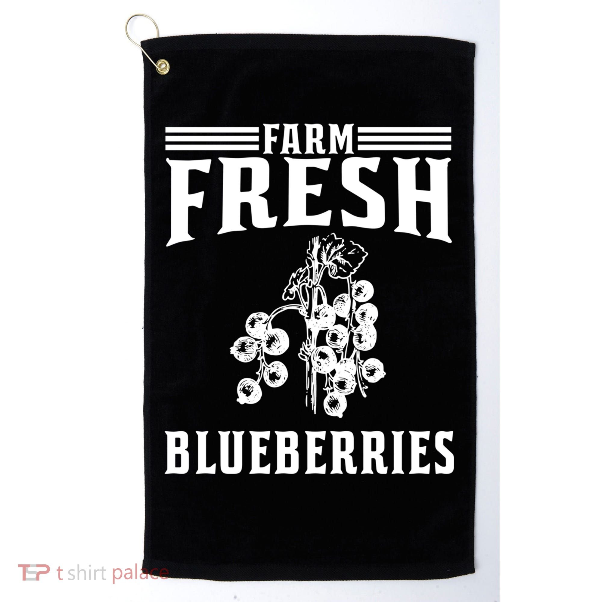 Farm Fresh Blueberries Gift Blueberry Farmer Gift Golf Towel