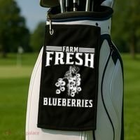 Farm Fresh Blueberries Gift Blueberry Farmer Gift Golf Towel thumb 2