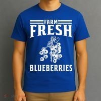Farm Fresh Blueberries Gift Blueberry Farmer Gift T-Shirt thumb 3