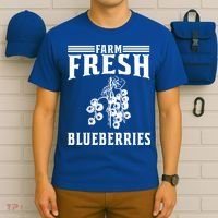 Farm Fresh Blueberries Gift Blueberry Farmer Gift T-Shirt thumb 6