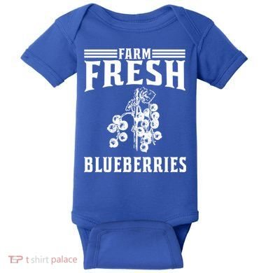 Farm Fresh Blueberries Gift Blueberry Farmer Gift Baby Bodysuit
