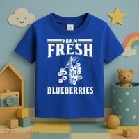 Farm Fresh Blueberries Gift Blueberry Farmer Gift Toddler T-Shirt thumb 3