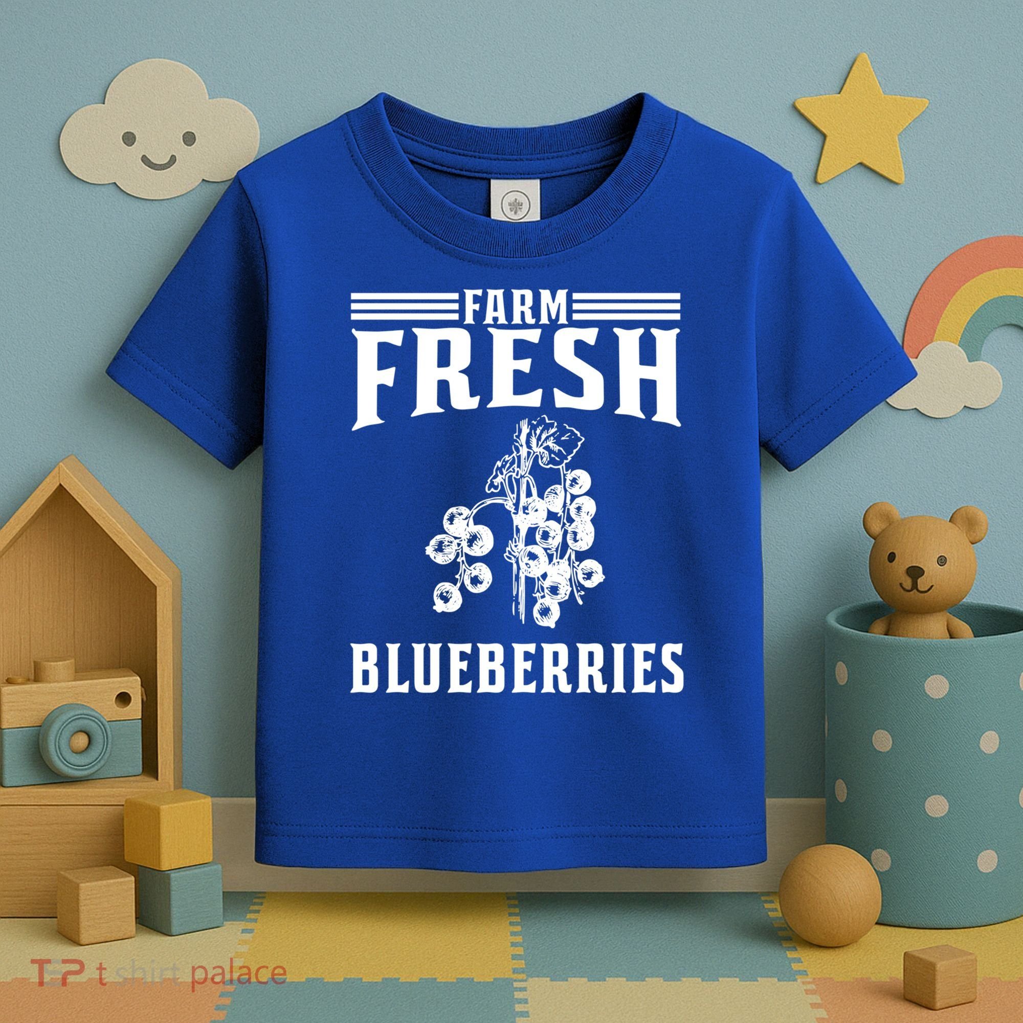 Farm Fresh Blueberries Gift Blueberry Farmer Gift Toddler T-Shirt