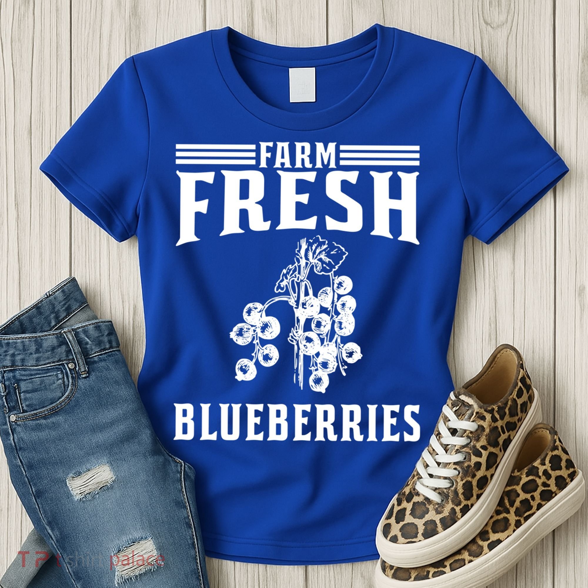 Farm Fresh Blueberries Gift Blueberry Farmer Gift Women's T-Shirt