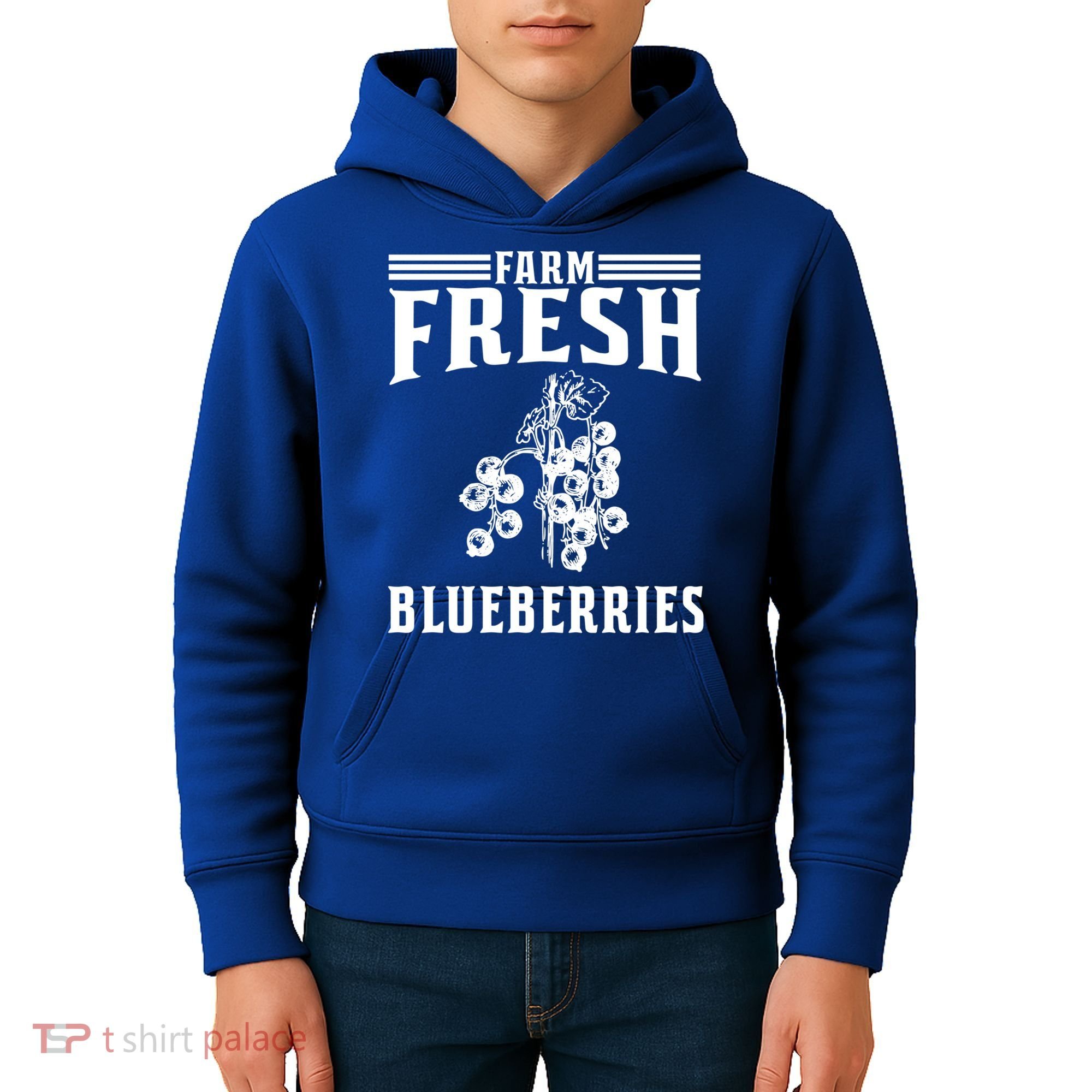 Farm Fresh Blueberries Gift Blueberry Farmer Gift Kids Hoodie