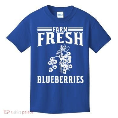 Farm Fresh Blueberries Gift Blueberry Farmer Gift Kids T-Shirt