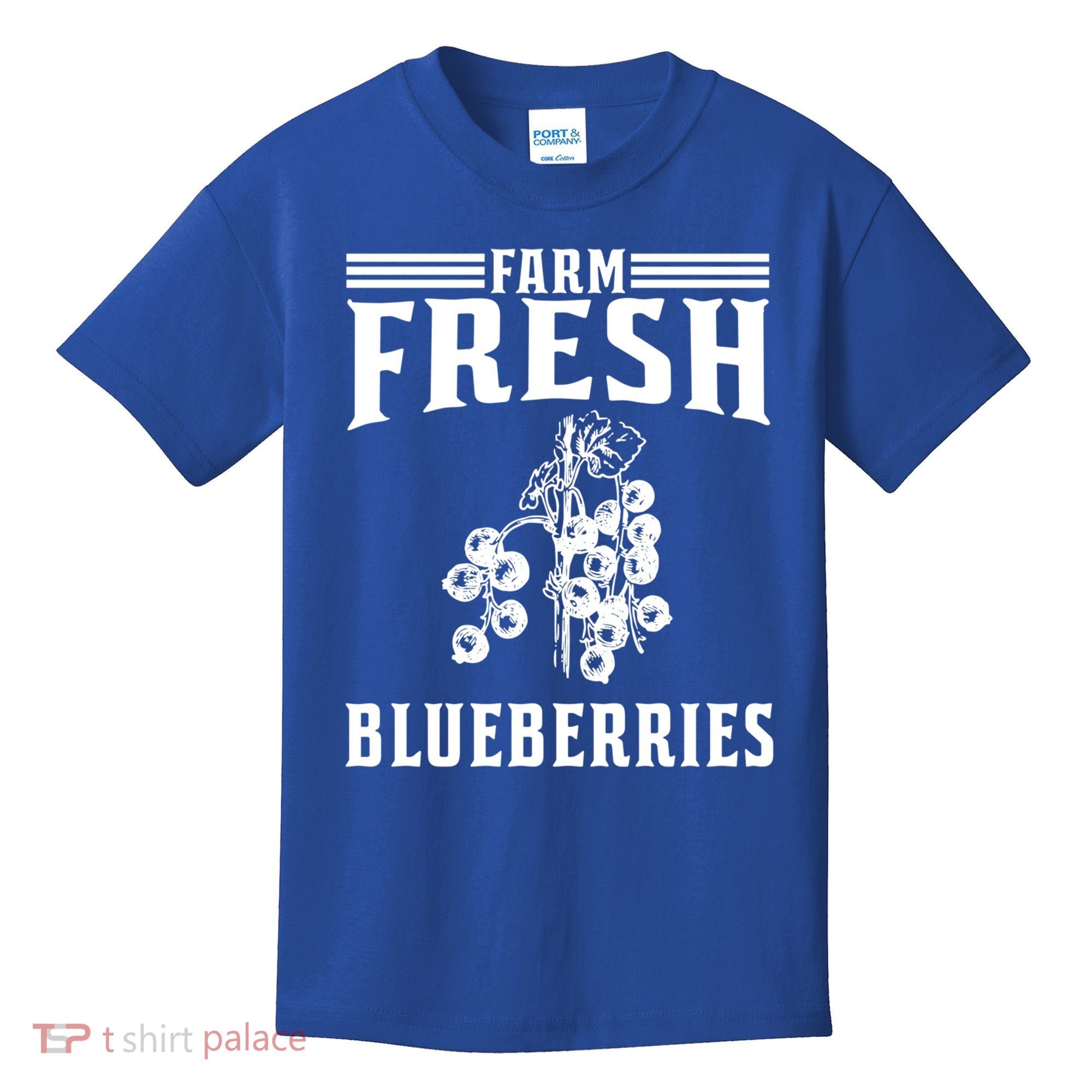 Farm Fresh Blueberries Gift Blueberry Farmer Gift Kids T-Shirt