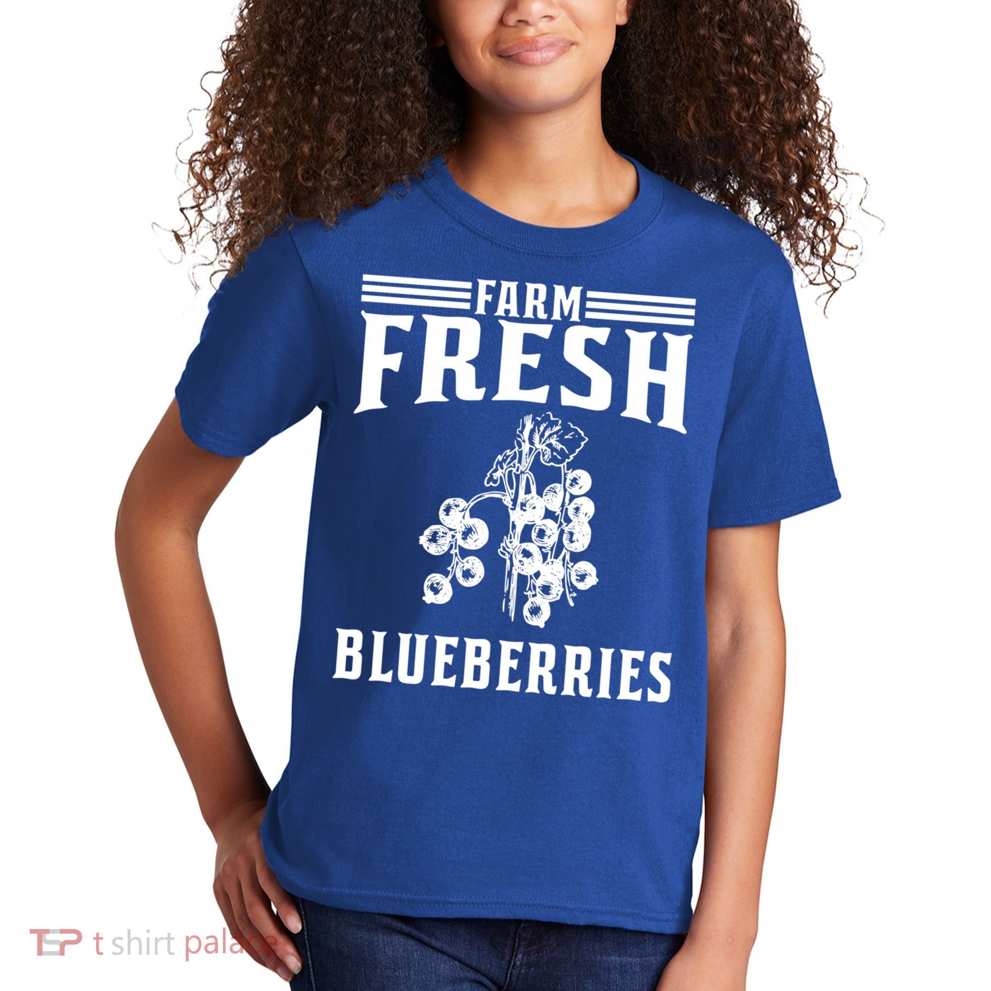 Farm Fresh Blueberries Gift Blueberry Farmer Gift Kids T-Shirt
