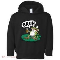 Funny Frog Bruh .. Toddler Hoodie thumb 0