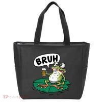 Funny Frog Bruh .. Tote Bag thumb 0