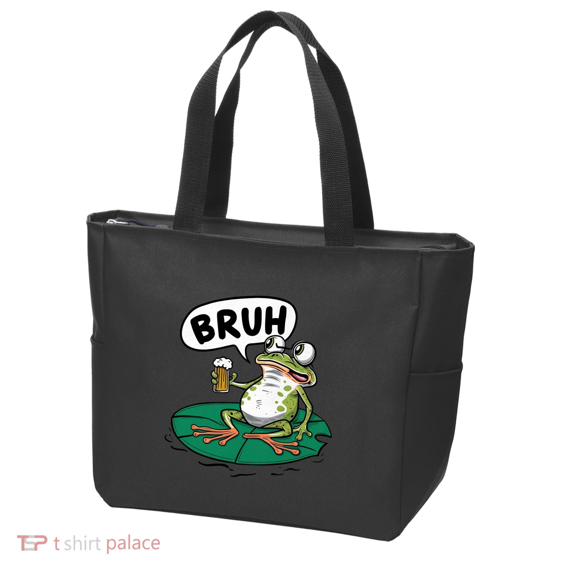 Funny Frog Bruh .. Tote Bag