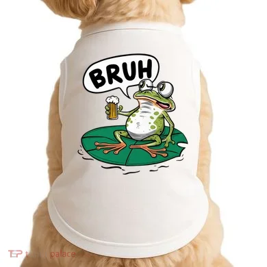 Funny Frog Bruh .. Doggie Tank