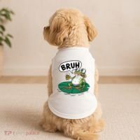 Funny Frog Bruh .. Doggie Tank thumb 2