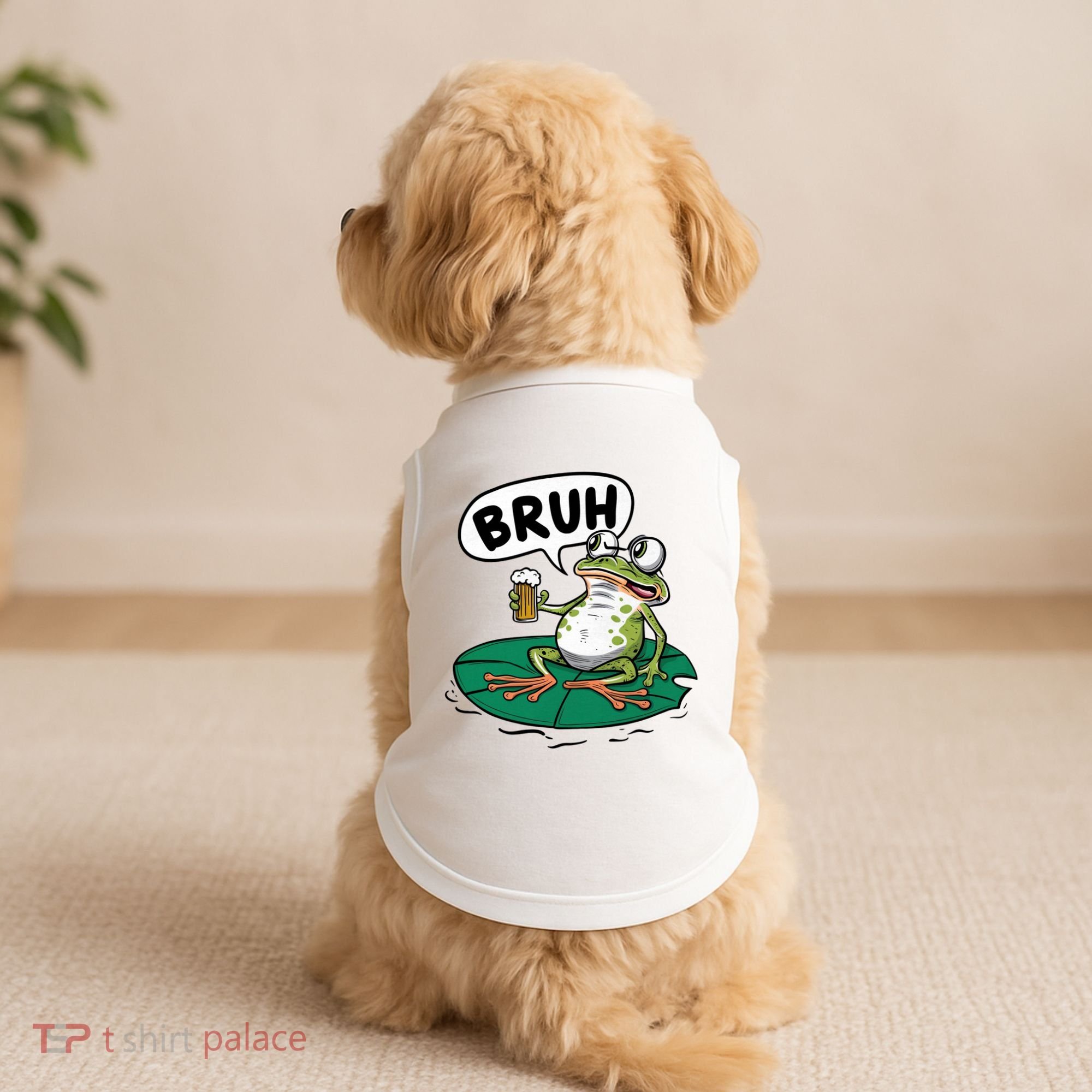 Funny Frog Bruh .. Doggie Tank