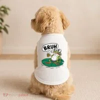 Funny Frog Bruh .. Doggie Tank thumb 2