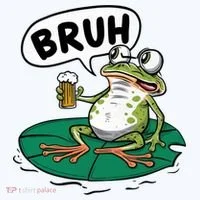 Funny Frog Bruh .. Doggie Tank thumb 4