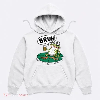 Funny Frog Bruh .. Hoodie