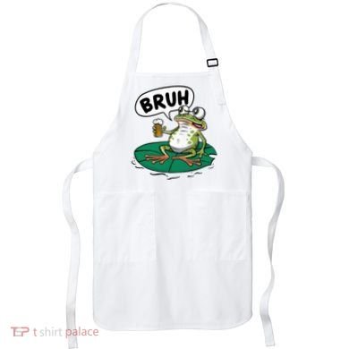 Funny Frog Bruh .. Apron