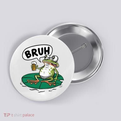 Funny Frog Bruh .. Button