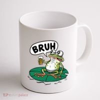 Funny Frog Bruh .. Coffee Mug thumb 1