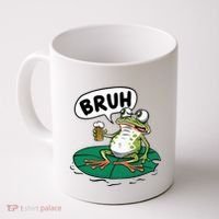 Funny Frog Bruh .. Coffee Mug thumb 0