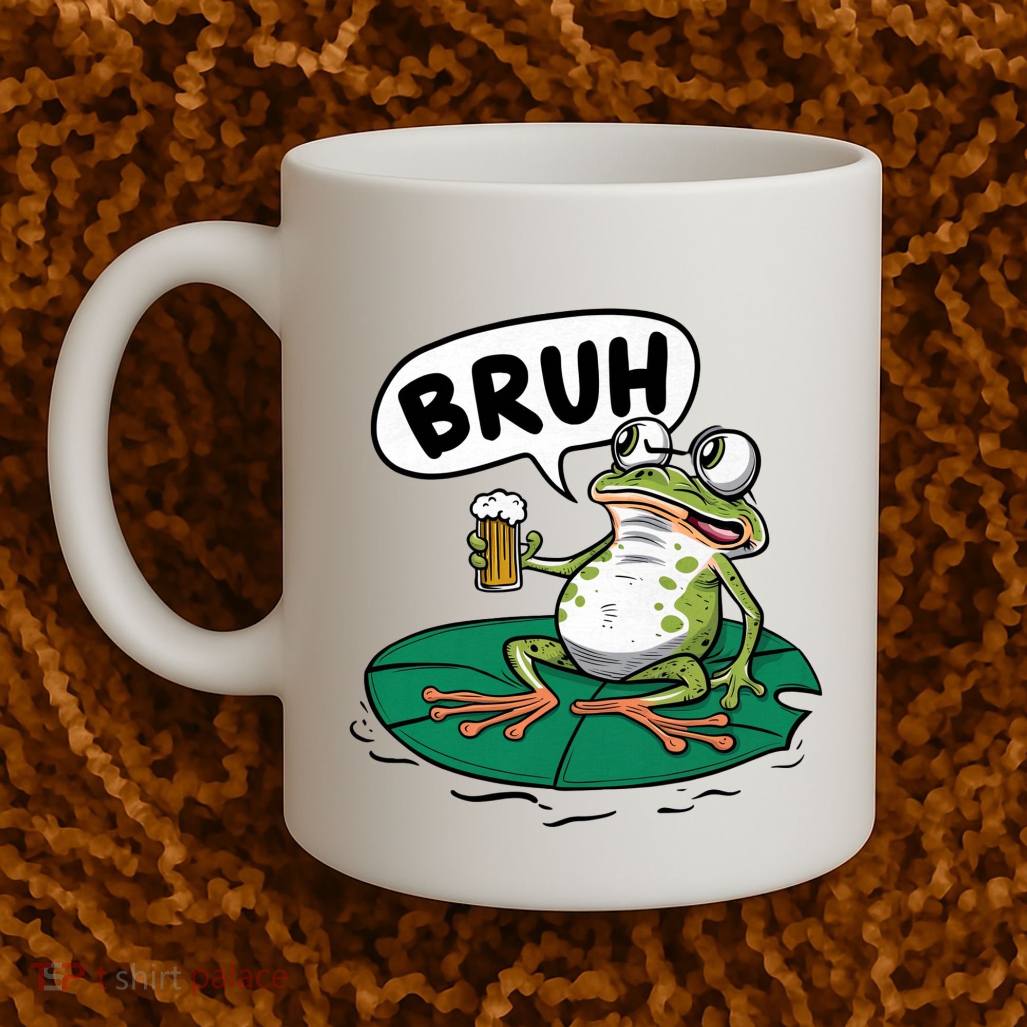 Funny Frog Bruh .. Coffee Mug