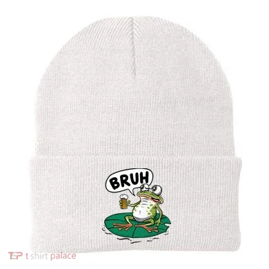 Funny Frog Bruh .. Beanie