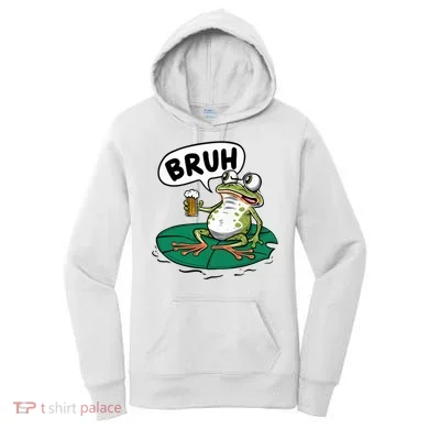 Funny Frog Bruh .. Women's Hoodie